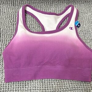NWT Champion Ombre Purple and White Sports Bra